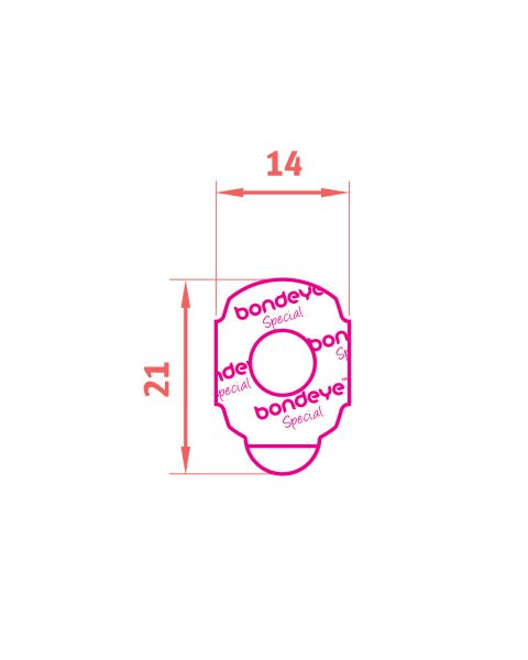 Bondeye Special Blocking Pads 14mm 1,000 pcs