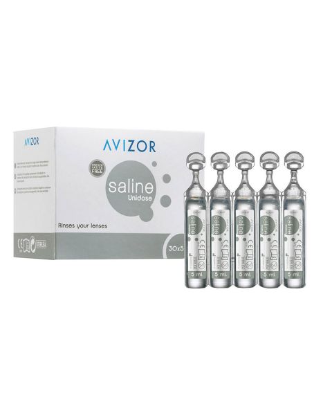 Avizor Saline Unidose 30 x 05ml Vials RRP £9.47