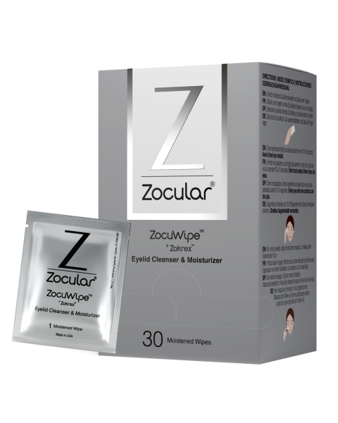 ZocuWipe Eyelid Cleansing Wipe 30 Pack RRP £40.00