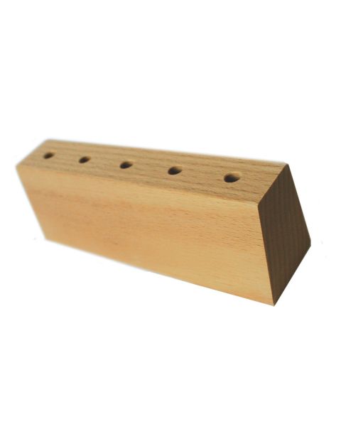 Wooden Block For Opticians Screwdrivers (5 Holes)