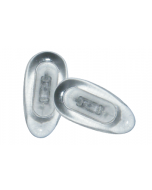 Glass Nosepads 11mm 'Button'  Push Fit 10 Prs