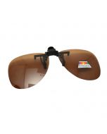 Clip On Sunglasses Polarised 62 22 Brown (8)