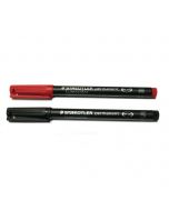 Staedtler Pen - Permanent BLACK Fine 0.6 318 B 10 Pcs