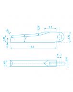 Spring Hinges - Plastic Frame Fitting 1.2 Dia 5Prs