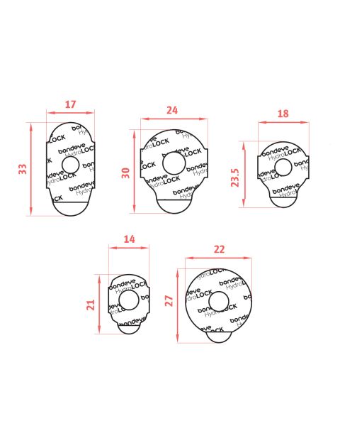 Bondeye Hydrolock Blocking Pads - 500 on a roll