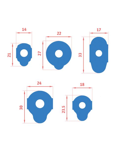 Bondeye Blue Mid-Range Blocking Pads - 1000 on a roll