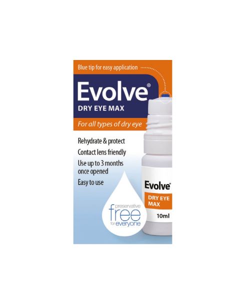 Evolve Dry Eye Max Sodium Hyaluronate 0.2% 10ml RRP £12.49