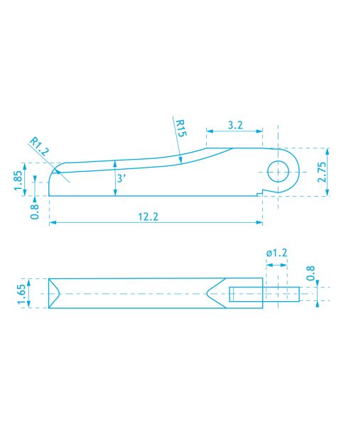 Spring Hinges - Metal Frame Fitting 1.2 Dia 5Prs