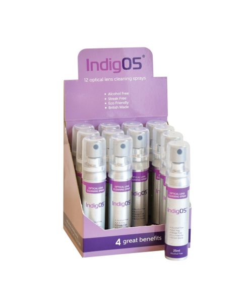 Indig05 12pc 25ml Lens Cleaner Set  RRP £36