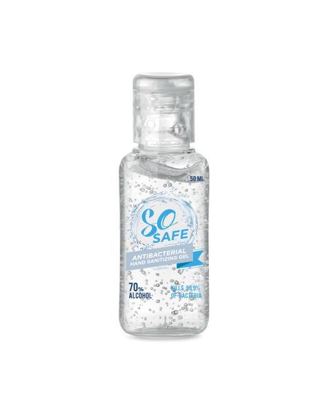 SO Safe 70% AntiBacterial sanitiser Hand Gel 50ml