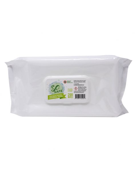 SO Safe Universal Wipes 200 Pack