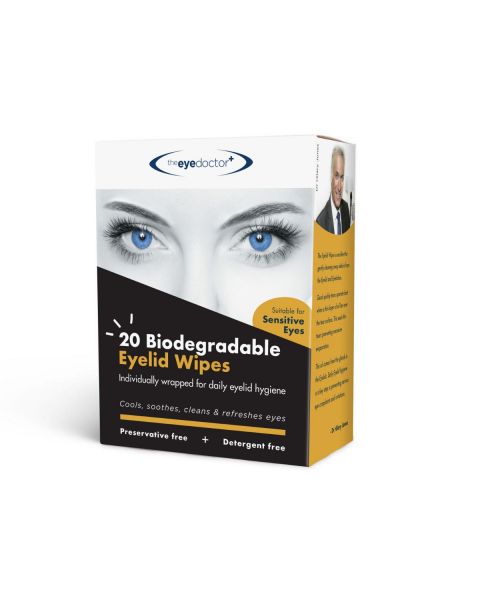 Eye Doctor Eyelid Wipes 20 Pack RRP £4.99